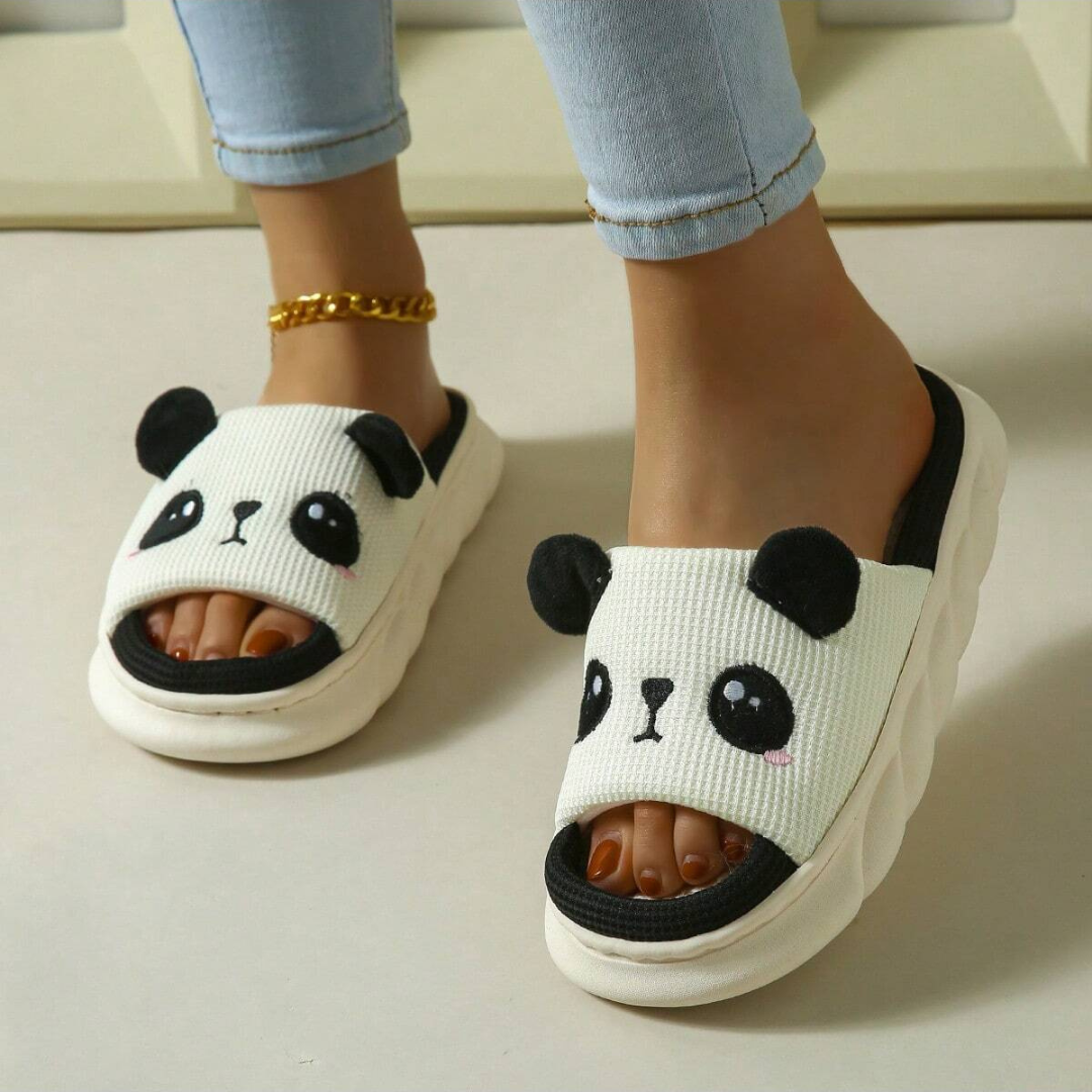 PandaPlüsch Pantoffeln