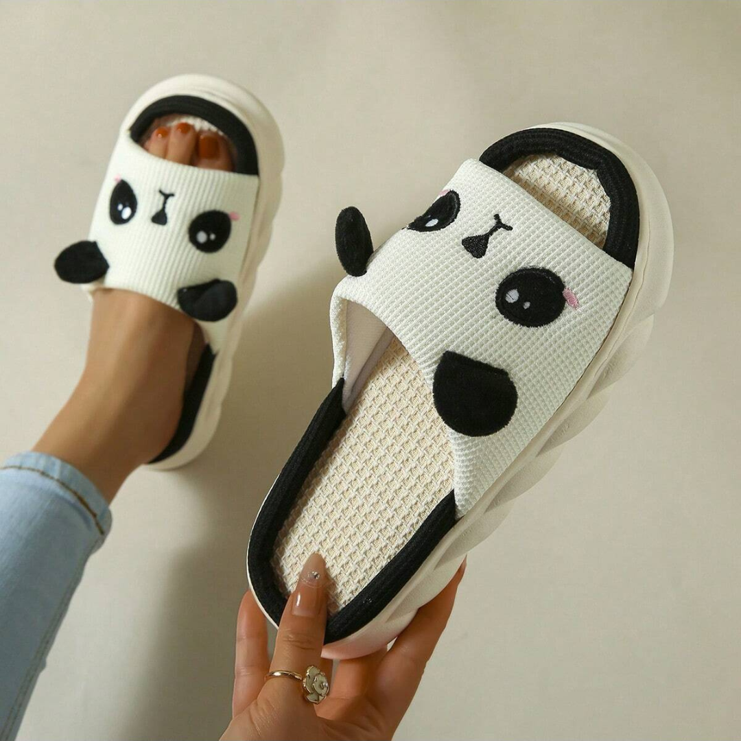 PandaPlüsch Pantoffeln