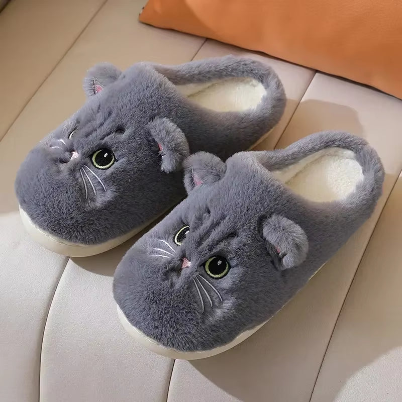 Flauschi Kitty Pantoffeln